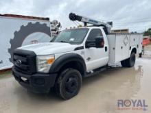 2012 Ford F550 Auto Crane 6006EH Service Crane Mechanics Truck