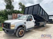 2008 Ford F550 4x4 Landscape Dump Truck