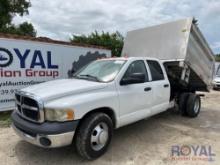 2005 Dodge Ram 3500 Crew Cab Dump Truck