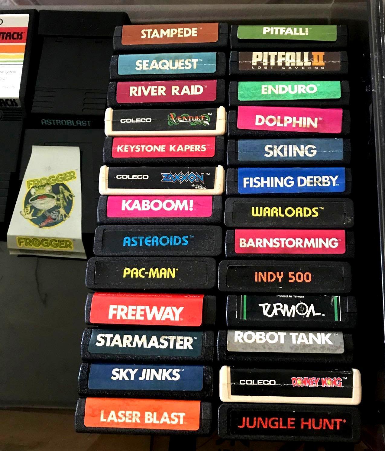 vintage Activision Atari 2600 game with 32 games