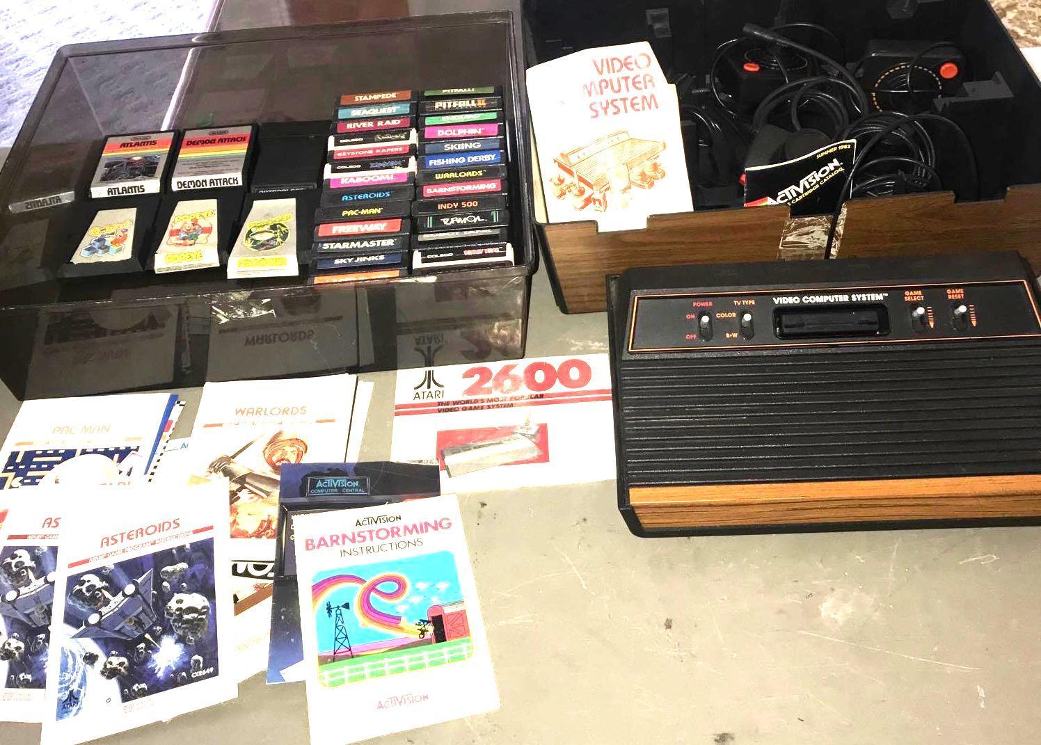 vintage Activision Atari 2600 game with 32 games