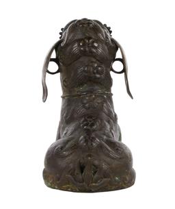 Chinese Hollow Cast Bronze Foo Lion