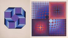 Victor Vasarely (Hungarian / French, 1906-1997) Serigraphs