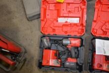 Milwaukee M18 1/2" Impact w/2 Batteries, Charger and Case; ANIB