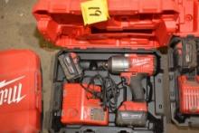 Milwaukee M18 1/2" Impact w/2 Batteries, Charger and Case; ANIB