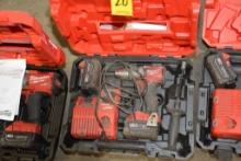 Milwaukee M18 Drill w/2 Batteries, Charger, and Case
