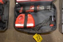 Milwaukee M12 3/8" Ratchet w/2 Batteries, Charger, and Case; Works Good