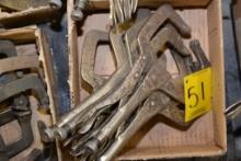 1 Lot 5 Welders Vise Grips; Good Shape