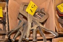 1 Lot 5 Welders Vise Grips; Good Shape