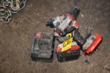Pair of Porter Cable 20v Drill and Impact Driver Set w/2 Batteries and Charger