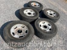 LT285/70R17 TIRES ON RIMS,