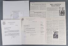 2 J. EDGAR HOOVER LETTERS AND ENCLOSURES