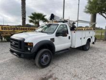 2010 Ford F-450xl Diesel Utility Truck W/t R/k