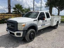 2015 FORD F450XL UTILITY TRUCK W/T R/K