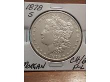 1878S MORGAN DOLLAR CHOICE BU PROOF-LIKE