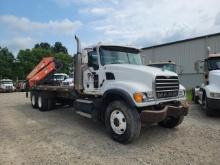 2004 Mack CU713 w/ Crane showing 315,936 mi, 23,015 hrs / runs