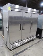 True 3-door stainless freezer