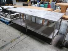 stainless table w/ undershelf