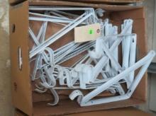 Closet Rod & Shelf Brackets, Lot of 23