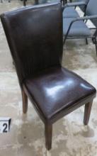 Dark Brown Leather Chair