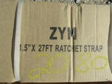 2080 10 PCS SET 1.5''X27' RACHETS STRAPS 10PCS 2''X27' RACHET STRAPS