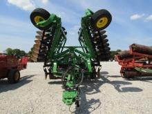 4933 2635 JOHN DEERE WING FOLD DISK PLOW 26'5'' 2023 MODEL ROCK FLEX ''LESS THAN 100 ACRES'' S/N:...