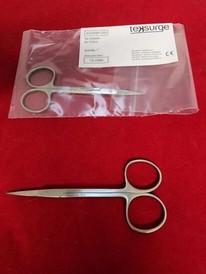 Teksurge Stainless Steel Iris Scissors Str 10.5Cm