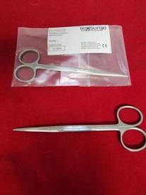 Teksurge Stainless Steel Metzenbaum Scissors Sh/Bl Str 14.5Cm