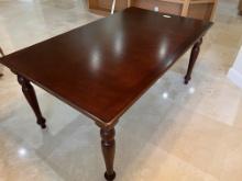 Mahagony Wood Dining Room Table, 40" X 66"