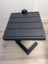 Side Table Powder Coated  Aluminum and Finished in Anthracite