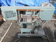 ELLIS 1800 HORIZONTAL MITER...BANDSAW W/ ADJUSTABLE ANGLE BASE, 11' X 1'' X .035'' THICK BLADE, SING