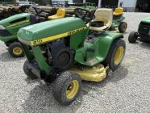 John Deere 210 riding mower with deck, condition