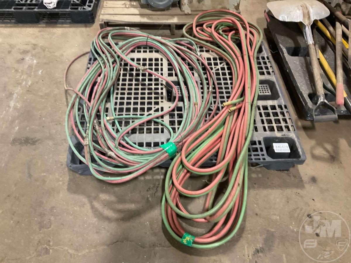 CUTTING TORCH HOSE SETS, QTY OF 2 HOSES, APPROX. 100’......