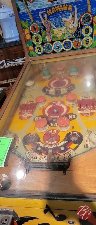 Vintage United's Havana Pinball Machine