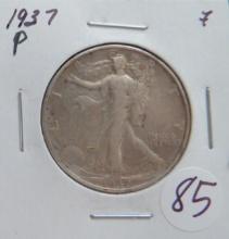 1937-P Walking Liberty Half Dollar