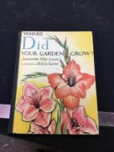 vintage, children?s hardback book where did your garden grow?