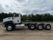 2013 CATERPILLAR CT660 TRI-AXLE CAB & CHASSIS TRUCK