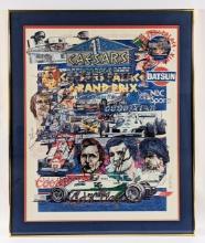 Ron Burton Caesar's Palace Grand Prix Signed Print