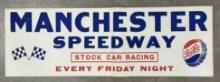 3-1/2ft Vintage Manchester Speedway Pepsi Poster