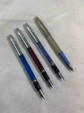 FOUR SHEAFFER FOUNTAIN PENS