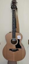 TAYLOR ACOUSTIC GUITAR, CASE AND STAND