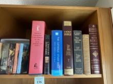 COLLECTION OF BIBLES AND RELIGIOUS BOOKS