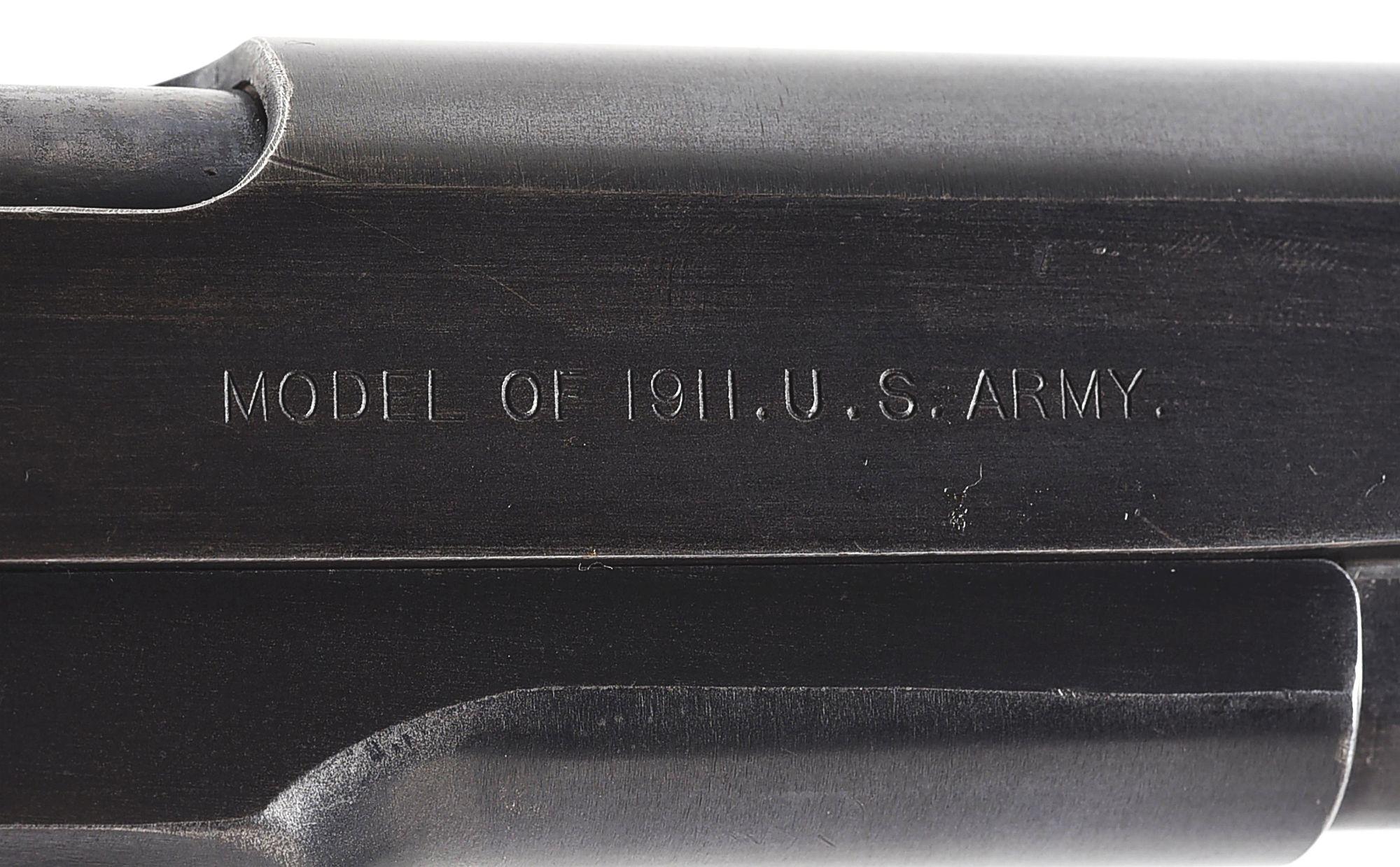 (C) SPRINGFIELD M1911 SEMI AUTOMATIC PISTOL (1915).