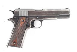 (C) COLT M1911 SEMI-AUTOMATIC PISTOL WITH RIA 1912 DATED HOLSTER (1918).