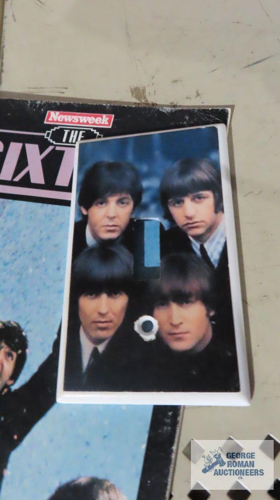 Newsweek The Sixties,...The Beatles, magazine. The Beatles light switch cover. Newsweek The