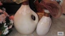 Pair of decorative ceramic vases