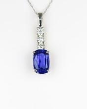 Elegant AAA Quality Tanzanite and Diamond