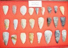 Group of 25 Flint Ridge Flint Blades from the collection of Robert W. Phillippi.