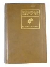 Hardback Book: Archaeological History of Ohio by Gerard Fowke, 1902. Front cover is loose.