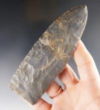 One of Five Plano blades made from Hornstone found together as a cache in a cave in Kentucky.